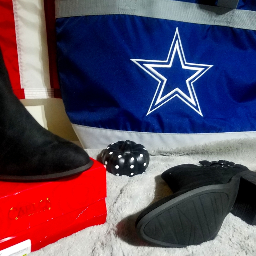 Ankle Boots black and blue size 8